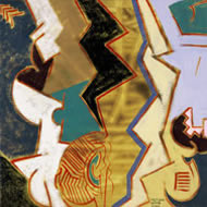 多調音楽　S6　カンヴァスに油彩　2001