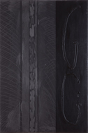 Black-Composition 2005-5 カンヴァスに油彩・アクリル・鉛筆 2005 M30
