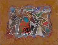 Composition 1991 3 カンヴァスに油彩・ガッシュ1991 F6