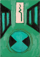 Green Composition カンヴァスに油彩 2014 SM